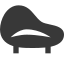 Icon of a modern swooped couch